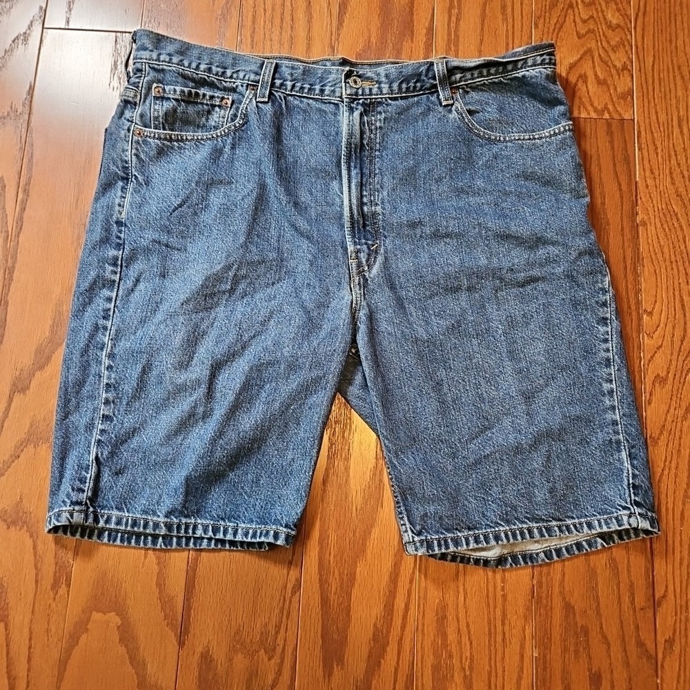 Levi's‎ 505 Jeans Shorts Jorts Waist Size 42 Blue Denim Regular Fit